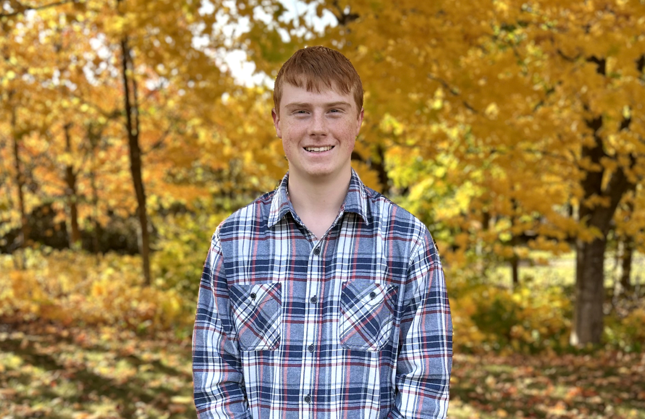 Portrait of Benjamin MacLeod. Photographed at Acadia University